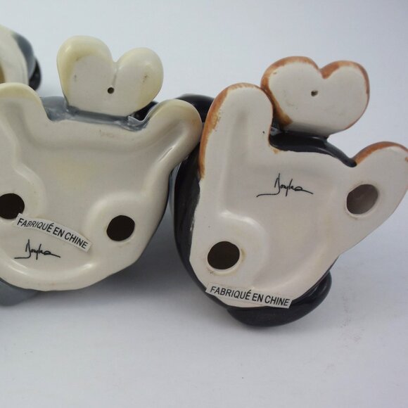 3 Russ Berrie Douglass Ceramic Dog Figurines, Large One is Trinket Box - Picture 12 of 13